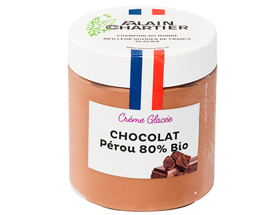 Crème glacée chocolat du Pérou 80% bio - Alain Chartier