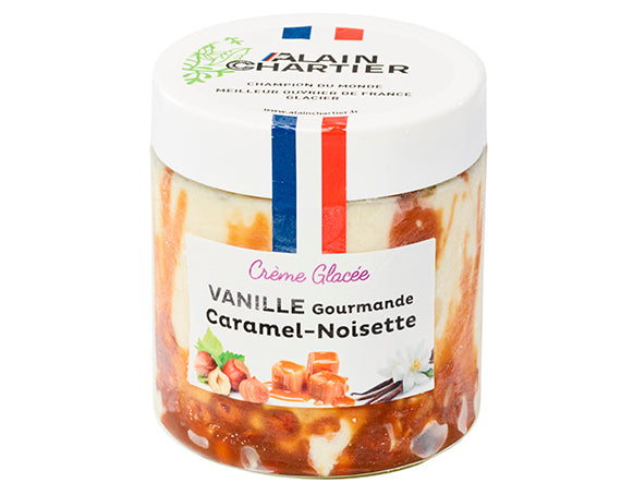 Crème glacée vanille caramel-noisettes - Alain Chartier
