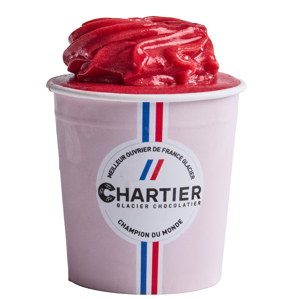 Sorbet Plein fruit Framboise du Morbihan 60% - Alain Chartier